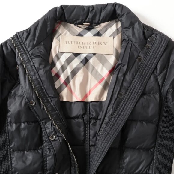 Burberry Brit Polyester Down Jacket Black - Picture 4 of 13